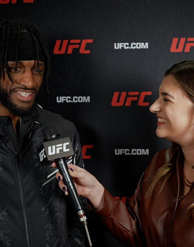 UFC Welterweight Neil Magny Reacts With UFC.com After His TKO Victory Over Mike Malott At UFC 297 On January 20, 2024.