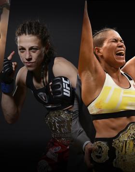 Ronda Rousey, Joanna Jedrzejczyk, Amanda Nunes, and Valentina Shevchenko.