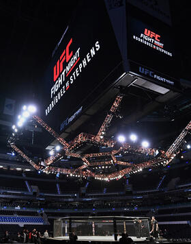 A general view of the Octagon prior to the UFC Fight Night event on September 21, 2019 in Mexico City, Mexico. (Photo by Josh Hedges/Zuffa LLC)