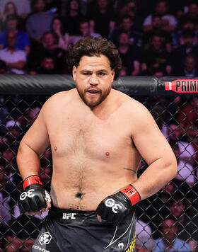 Tai Tuivasa of Australia prepares to face Alexander Volkov of Russia in a heavyweight fight during the UFC 293 event at Qudos Bank Arena on September 10, 2023 in Sydney, Australia. (Photo by Chris Unger/Zuffa LLC)