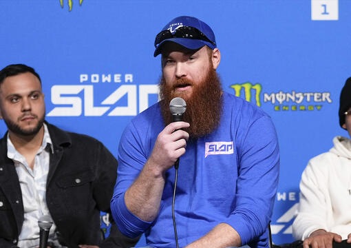 The strikers headlining Power Slap 3: Hintz vs Wolverine talk with the media before their bouts.