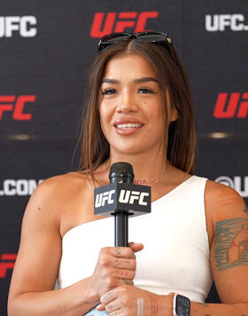 Flyweight Tracy Cortez Speaks With UFC.com Ahead Of Her Fight Against Rose Namajunas At UFC Fight Night: Namajunas vs Cortez In Denver, Colorado, on July 13, 2024.