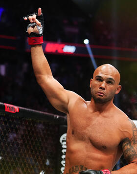 Robbie Lawler enters the Octagon in a welterweight fight during the UFC 290 event at T-Mobile Arena on July 08, 2023 in Las Vegas, Nevada. (Photo by Chris Unger/Zuffa LLC)