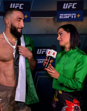 Welterweight Belal Muhammad Talks With Megan Olivi Ahead Of UFC 304: Edwards vs Muhammad 2, Live From Co-op Live In Manchester, England