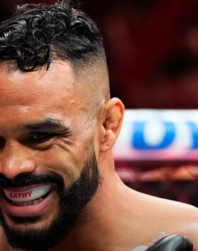 Rob Font prepares to fight Adrian Yanez in a bantamweight fight during the UFC 287 event at Kaseya Center on April 08, 2023 in Miami, Florida. (Photo by Jeff Bottari/Zuffa LLC)