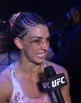 Strawweight Mackenzie Dern Reacts With UFC.com After Her Unanimous Decision Victory Over Loopy GodinezAt UFC Fight Night: Sandhagen vs Nurmagomedov On August 3, 2024