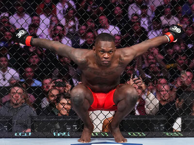 Israel Adesanya of Nigeria prepares to face Sean Strickland in the UFC middleweight championship fight during the UFC 293 event at Qudos Bank Arena on September 10, 2023 in Sydney, Australia. (Photo by Chris Unger/Zuffa LLC)