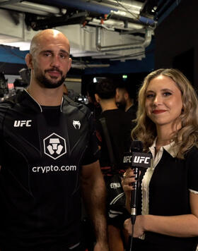 Light Heavyweight Volkan Oezdemir Reacts With UFC.com After His Submission Victory Over Bogdan Guskov At UFC Fight Night: Gane vs Spivac On September 2, 2023