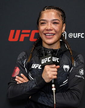 Women’s Flyweight Tracy Cortez Reacts With UFC.com After Her Decision Victory Over Jasmine Jasudavicius