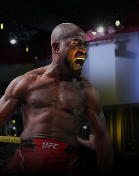 Bobby Green reacts after his first-round KO of Grant Dawson at UFC Fight Night: Dawnson vs Green, live from the UFC APEX on Saturday, October 7, 2023 in Las Vegas, Nevada (Photo by Josh Hedges/Zuffa LLC)