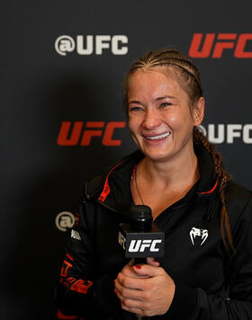 Strawweight Karolina Kowalkiewicz Reacts With UFC.com After Her Unanimous Decision Victory Over Diana Belbita At UFC Fight Night: Dawson vs Green On October 7, 2023