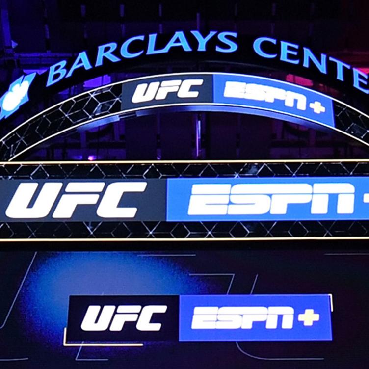 A general view of the Octagon during the UFC Fight Night event at the Barclays Center on January 19, 2019 in the Brooklyn borough of New York City. (Photo by Josh Hedges/Zuffa LLC)