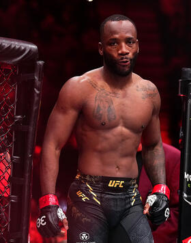 Leon Edwards of Jamaica enters the Octagon in the UFC welterweight championship fight during the UFC 296 event at T-Mobile Arena on December 16, 2023 in Las Vegas, Nevada. (Photo by Chris Unger/Zuffa LLC)