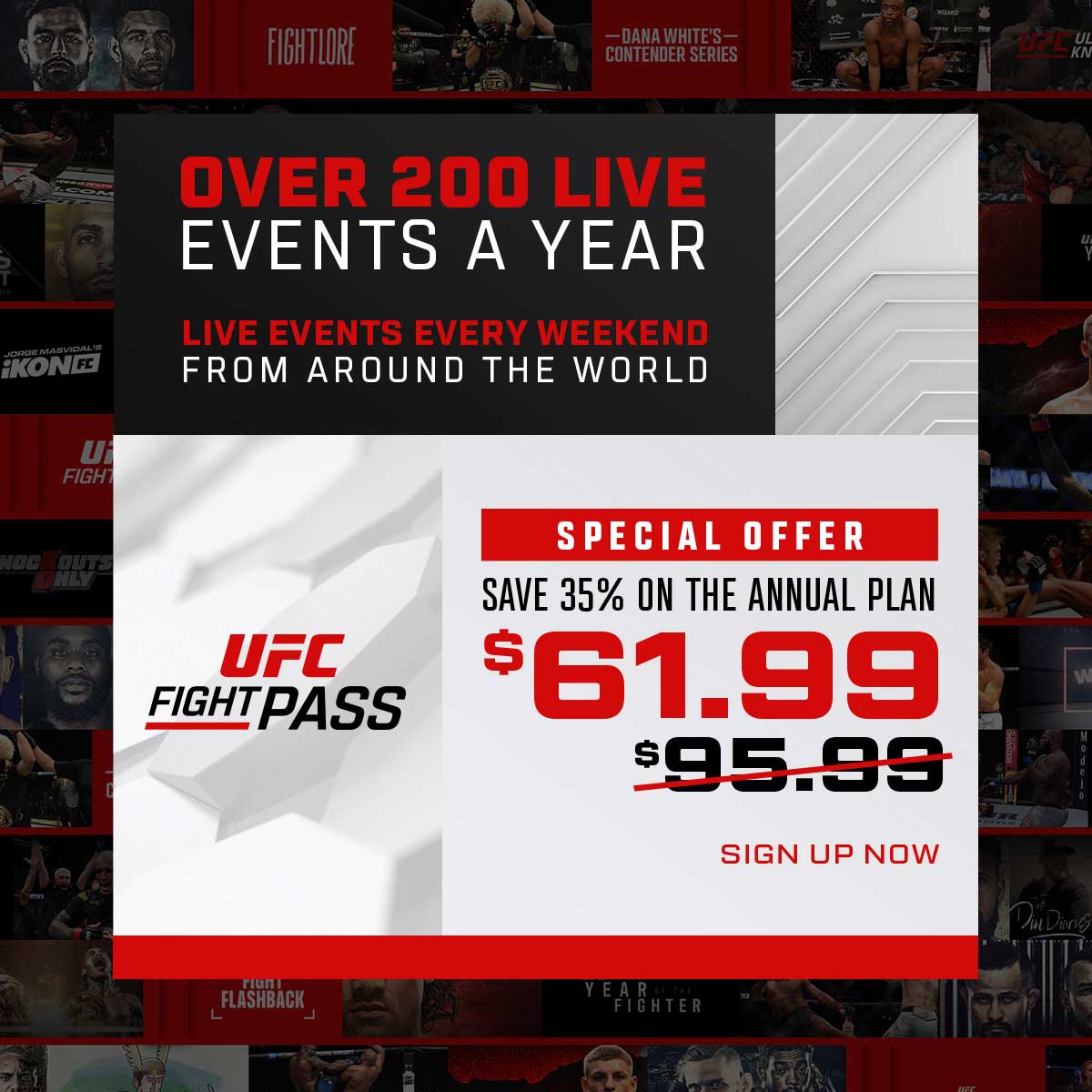 Get 35% off UFC Fight Pass, order before June 30