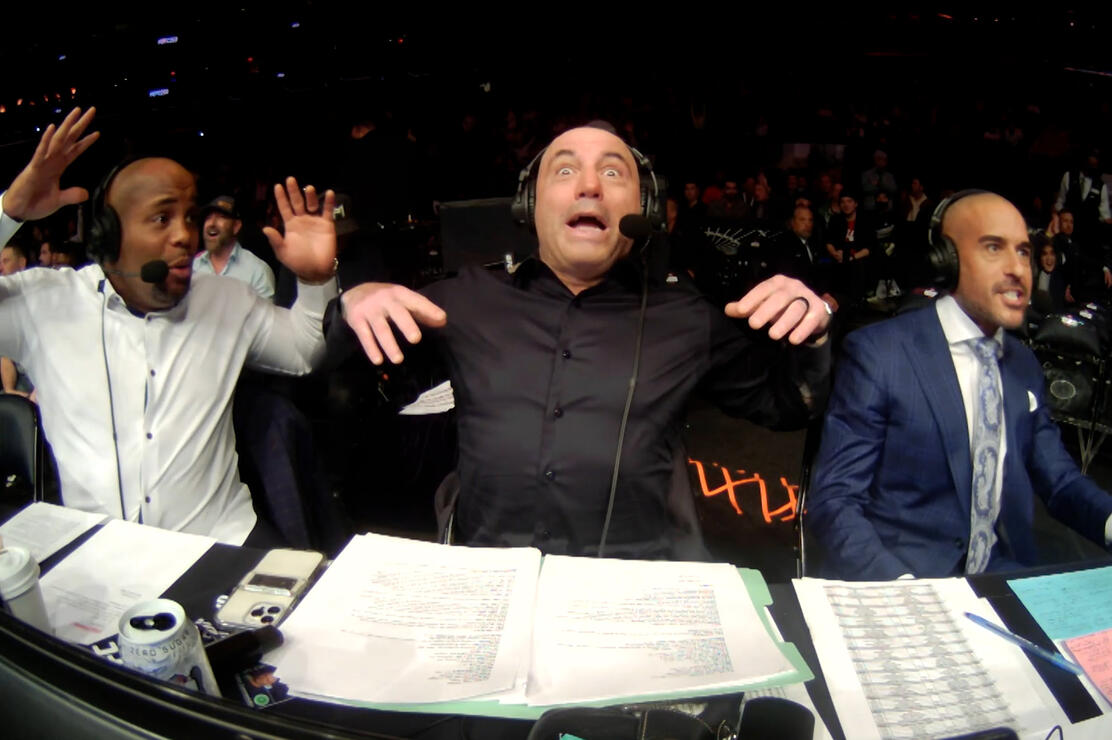 Daniel Cormier, Joe Rogan & Jon Anik at UFC 268