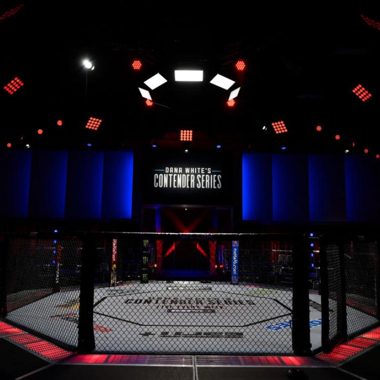  A general view of the Octagon prior to the season three premier of Dana White's Contender Series at the UFC Apex on June 18, 2019 in Las Vegas, Nevada. (Photo by Chris Unger/DWCS LLC)