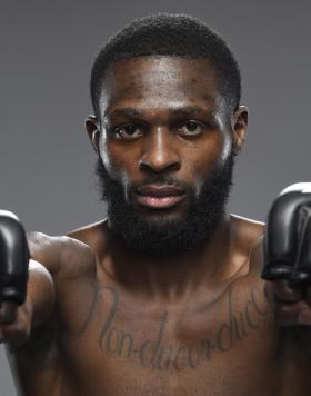 Montel Jackson poses for a portrait after his victory during the UFC Fight Night event at UFC APEX on March 20, 2021 in Las Vegas, Nevada. (Photo by Mike Roach/Zuffa LLC)