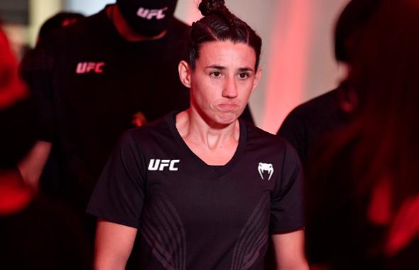 Marina Rodriguez of Brazil prepares to fight Michelle Waterson in a flyweight fight during the UFC Fight Night event at UFC APEX on May 08, 2021 in Las Vegas, Nevada. (Photo by Chris Unger/Zuffa LLC)