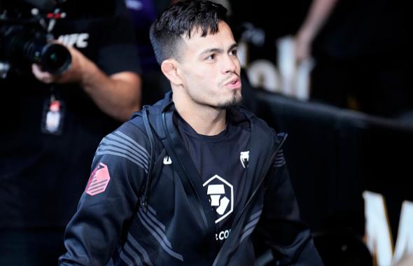 Brandon Royval prepares to fight Matt Schnell in a flyweight fight during the UFC 274 event at Footprint Center on May 07, 2022 in Phoenix, Arizona. (Photo by Chris Unger/Zuffa LLC)