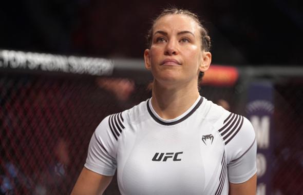 Miesha Tate prepares to fight Lauren Murphy in a flyweight fight during the UFC Fight Night event at UBS Arena on July 16, 2022 in Elmont, New York. (Photo by Jeff Bottari/Zuffa LLC)