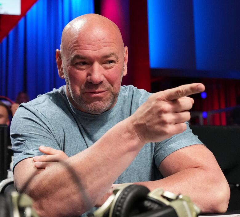 UFC president Dana White reacts to a fight during Dana White's Contender Series season six week nine at UFC APEX on September 20, 2022 in Las Vegas, Nevada. (Photo by Chris Unger/Zuffa LLC)