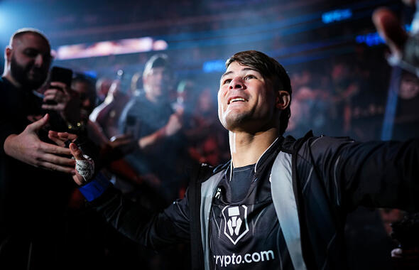 Diego Lopes of Brazil prepares to fight Movsar Evloev of Russia in a featherweight fight during the UFC 288 event at Prudential Center on May 06, 2023 in Newark, New Jersey. (Photo by Cooper Neill/Zuffa LLC)