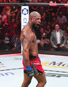 Bobby Green celebrates his submission victory over Tony Ferguson in a lightweight fight during the UFC 291 event at Delta Center on July 29, 2023 in Salt Lake City, Utah. (Photo by Josh Hedges/Zuffa LLC)