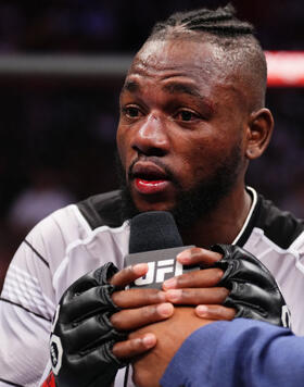 Manel Kape of Angola reacts after his victory over Felipe dos Santos of Brazil in a flyweight fight during the UFC 293 event at Qudos Bank Arena on September 10, 2023 in Sydney, Australia. (Photo by Chris Unger/Zuffa LLC)