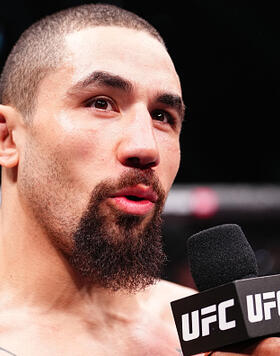 Robert Whittaker of New Zealand reacts after his victory against Ikram Aliskerov of Russia in a middleweight fight during the UFC Fight Night event at Kingdom Arena on June 22, 2024 in Riyadh, Saudi Arabia. (Photo by Chris Unger/Zuffa LLC)