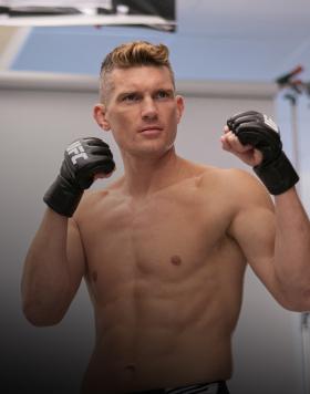 Stephen Thompson poses for a photo during UFC 264 media day (photo by Braydon Jackson/Zuffa LLC)