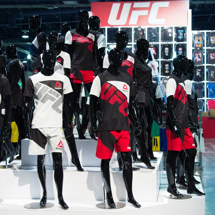 UFC gear available for purchase during the UFC Fan Expo at the Las Vegas Convention Center on July 9, 2016 in Las Vegas, Nevada. (Photo by Cooper Neill/Zuffa LLC)