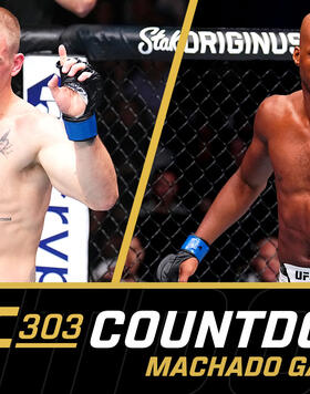 Ian Machado Garry and Michael "Venom" Page with the words UFC 303 Countdown