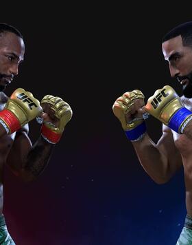 Leon Edwards and Belal Muhammad face off in the UFC game by EA Sports