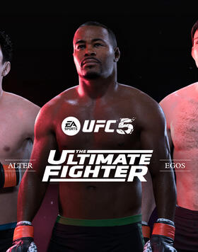 Forrest Griffin, Rashad Evans and Diego Sanchez as seen in the UFC 5 game by EA Sports