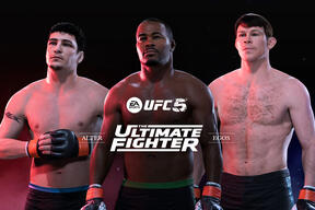 Forrest Griffin, Rashad Evans and Diego Sanchez as seen in the UFC 5 game by EA Sports