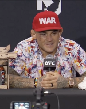 UFC Lightweight Dustin Poirier Addresses The Media After His Loss To Islam Makhachev At UFC 302.